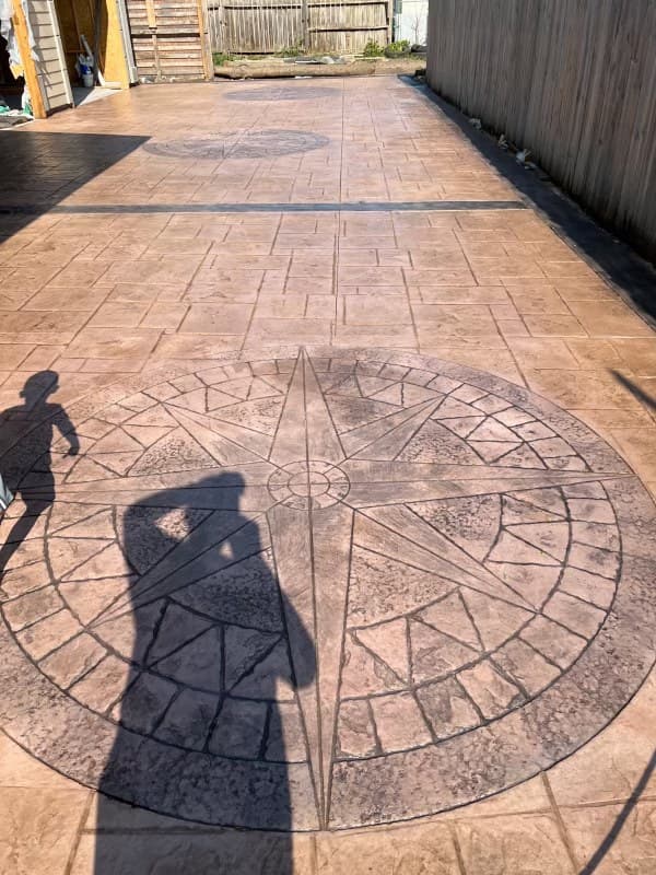 Stamped Slate Walkway & Porch Approach